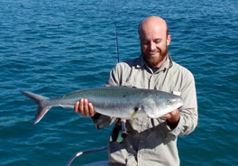 First fish of the trip - big WA salmon